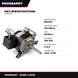 PennBarry U185B1 – Exhaust Fan Motor 1/6 HP 1550 RPM