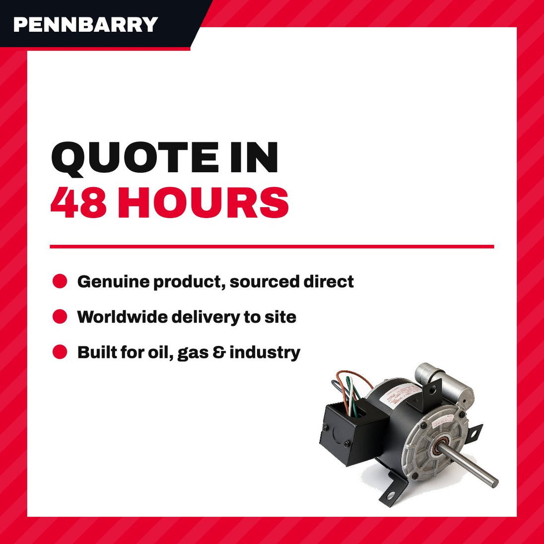 PennBarry U185B1 – Exhaust Fan Motor 1/6 HP 1550 RPM