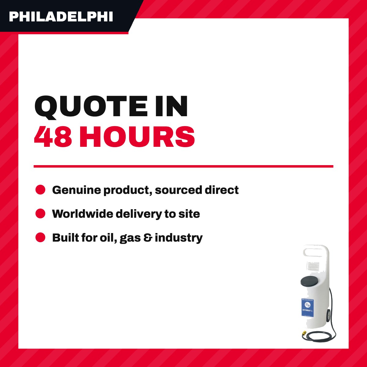 Philadelphia scienSfic CRT-2A2UK – Hydrofill Battery Watering