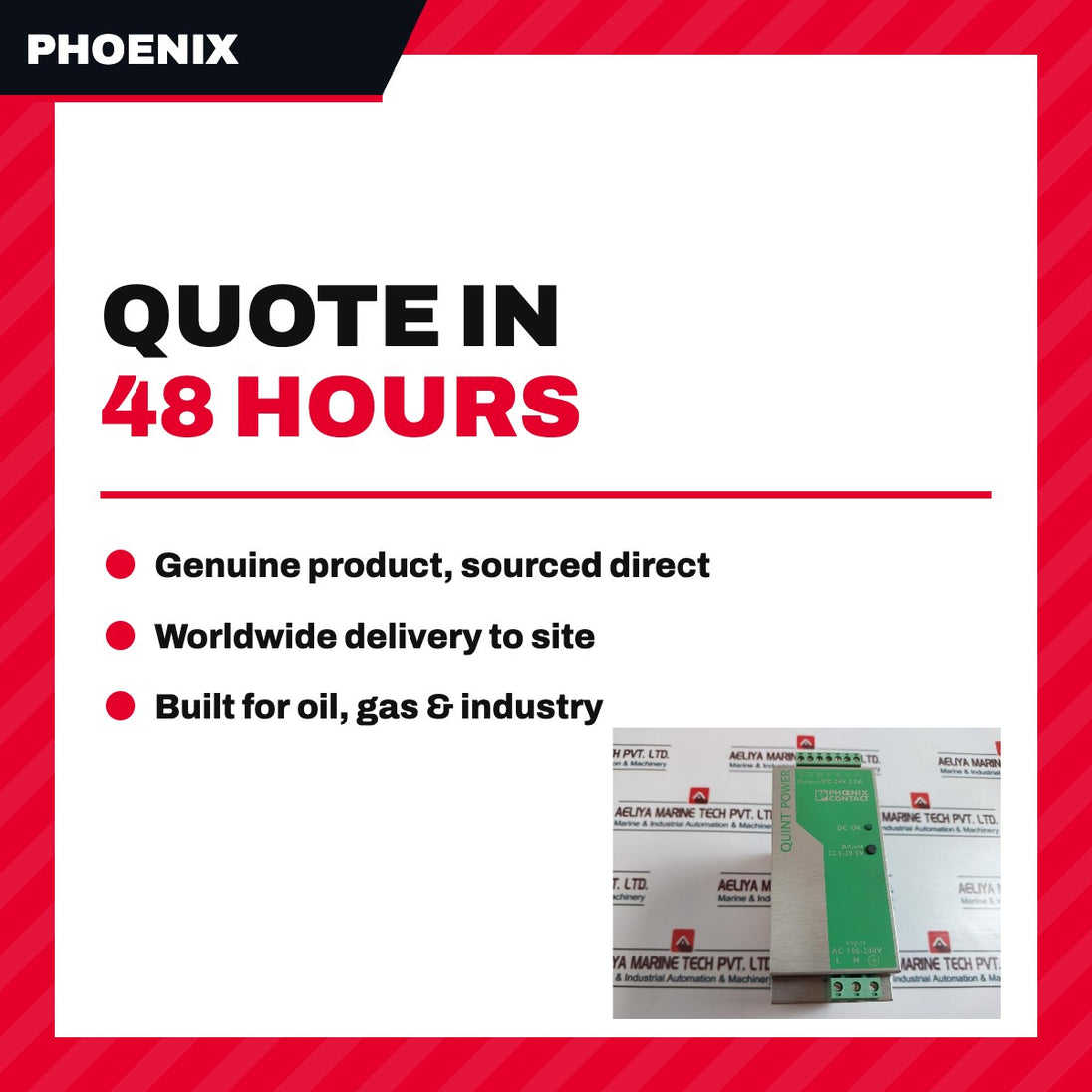 Phoenix – Power Supply Electrical, AC/DC, 100-240 VAC Input