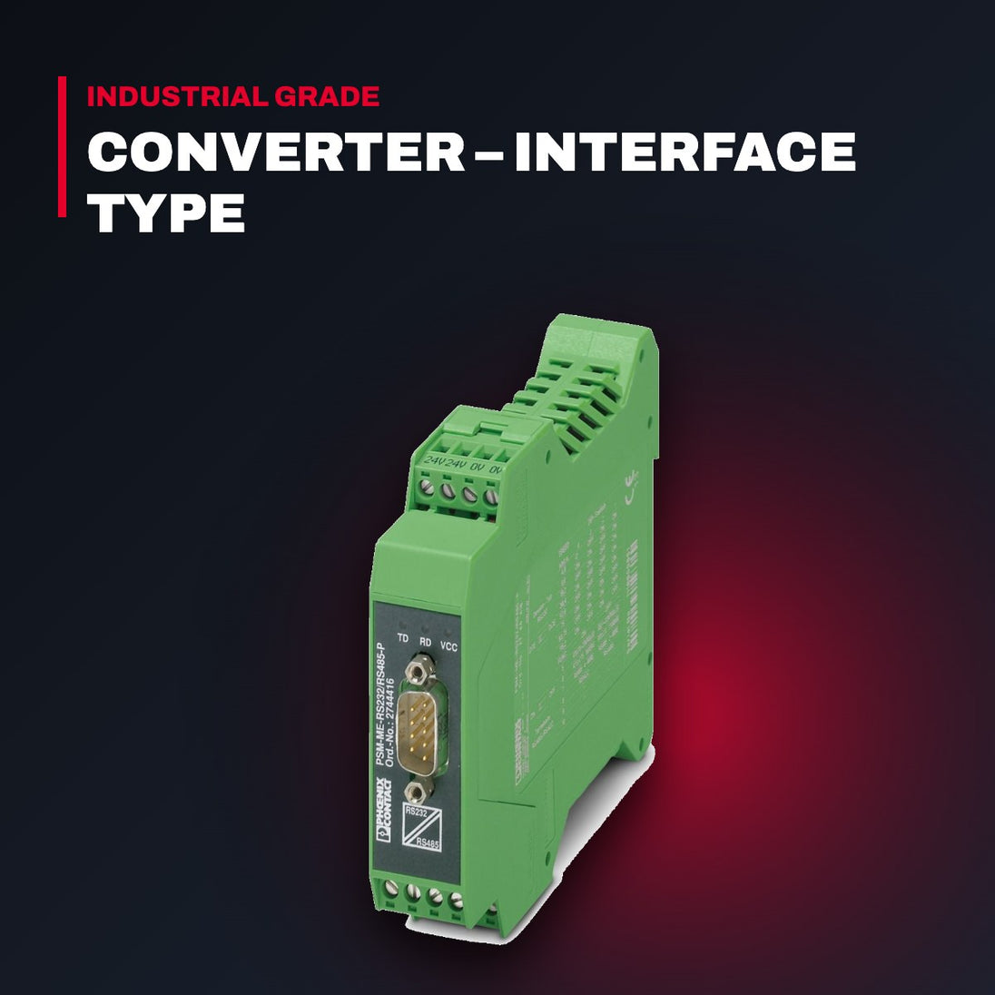 Phoenix Contact RS232/RS485-P – Converter – Interface Type