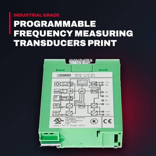 Phoenix MCR-F-UI-DC – Programmable Frequency Measuring Transducers Print Card I/P Frequency - 0.1Hz -120Khz O/P - 0/4-20Ma Or 0/5/10