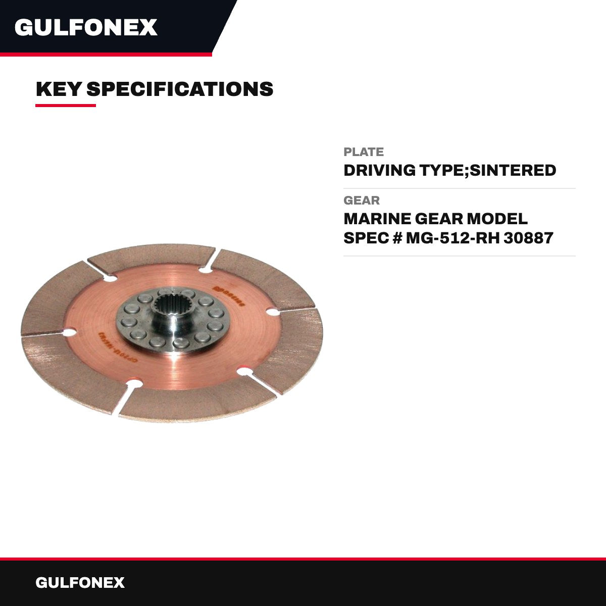 Plate – Driving Type, Sintered