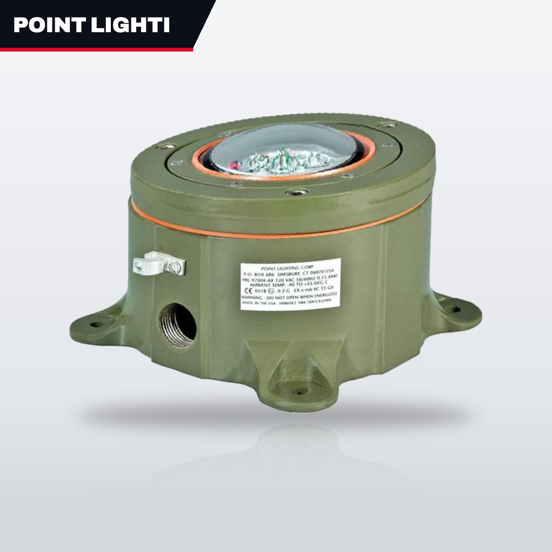 Point Lighting Us PRL-97004-2C-B-EX-LSM – Light – Point Helideck Type, 220 Vac Supply