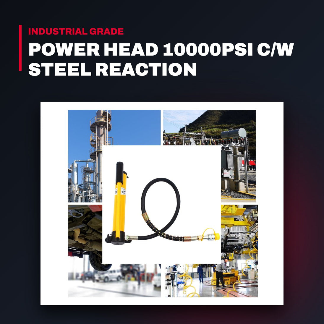 Power Head 10000Psi C/W Steel Reaction