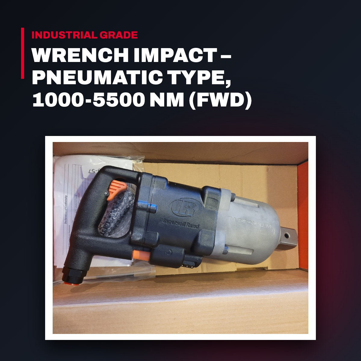 Power Tool 3955B2TI – Wrench Impact – Pneumatic Type, 1000-5500 Nm (Fwd) Torque