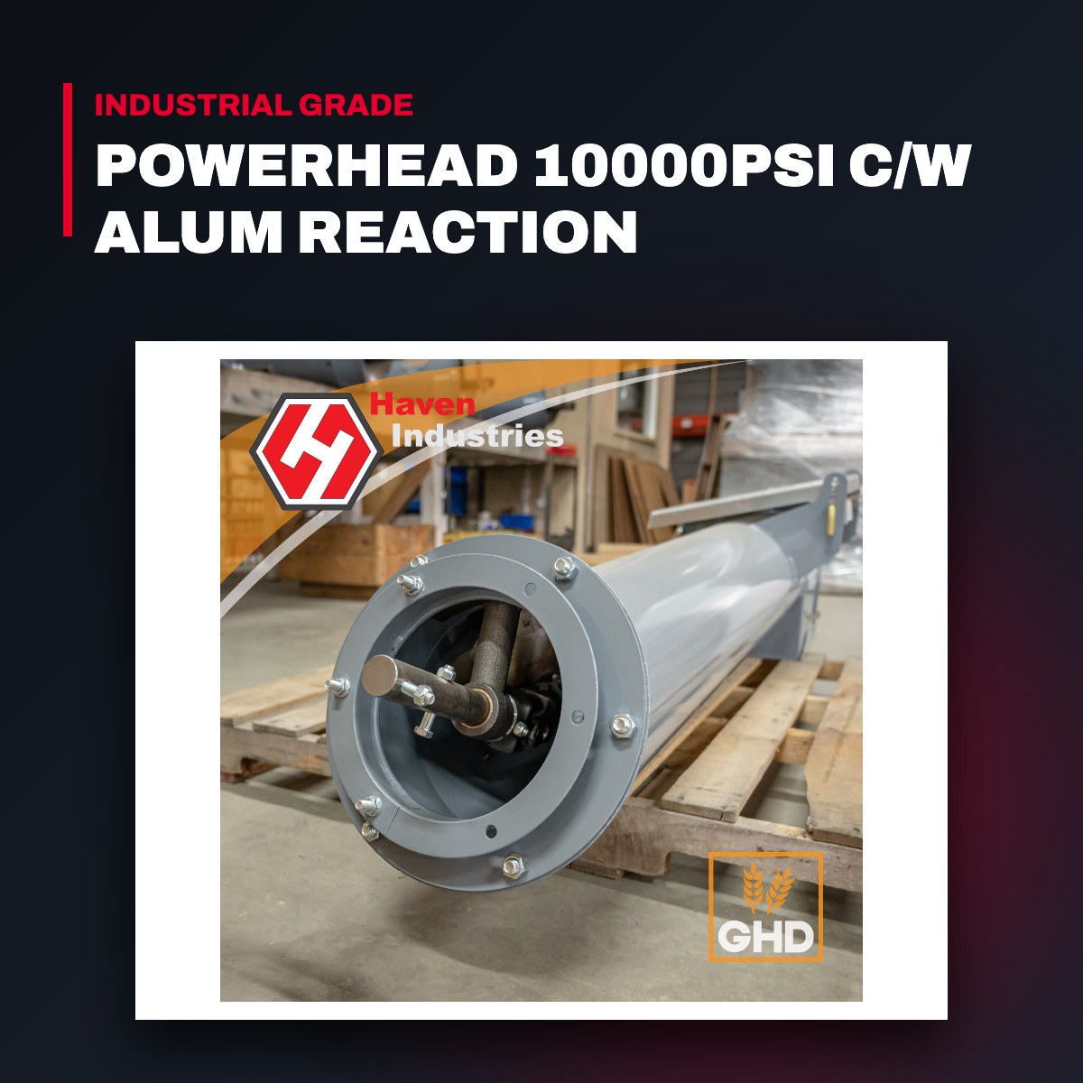 Powerhead 10000Psi C/W Alum Reaction