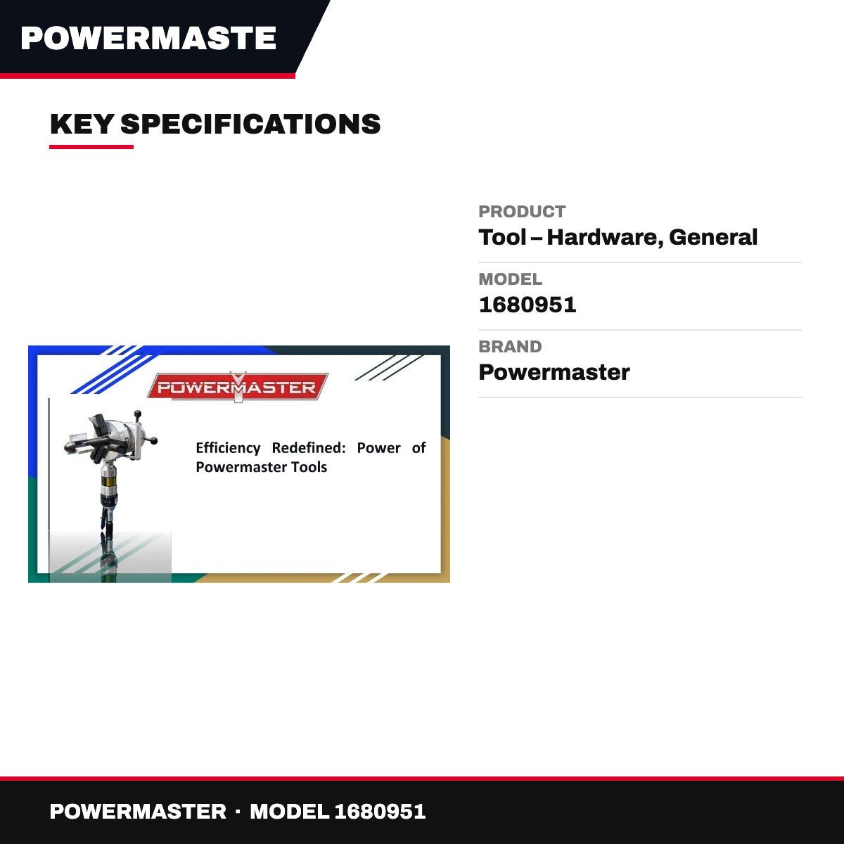 Powermaster 1680951 – Tool – Hardware, General