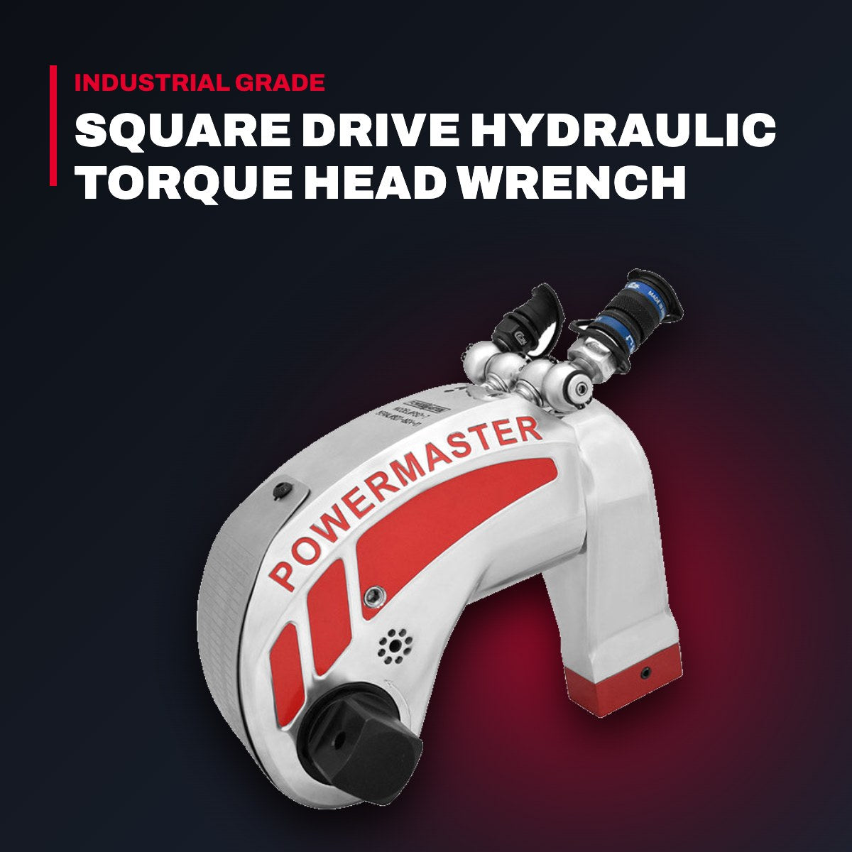 Powermaster PSD-5 – Square Drive Hydraulic Torque Head Wrench