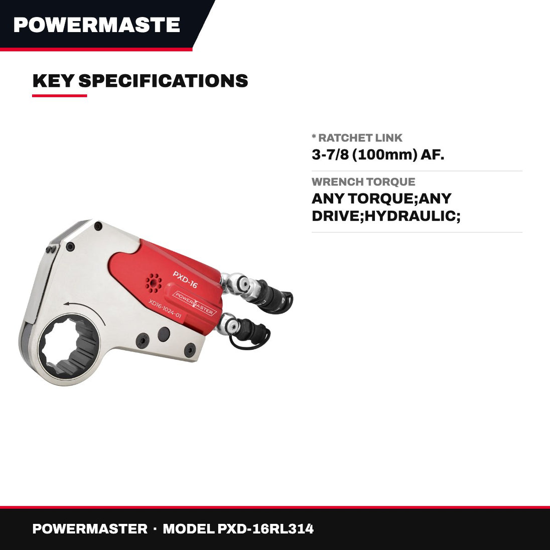 Powermaster PXD-16RL314 – Power Head Ratchet Link