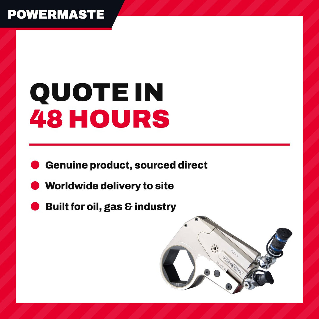 Powermaster PXD-2RL203M55 – Versa-1 Ratchet Arm
