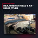Powermaster PXD-32RL500 – Hex. Wrench Head 5 A/F - 28000 Ftlbs