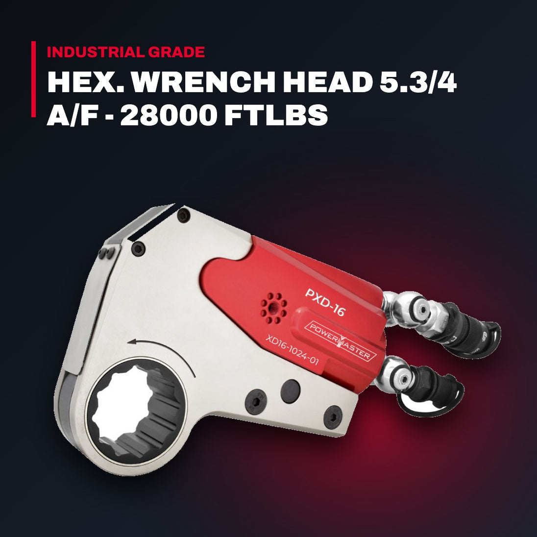 Powermaster PXD-32RL512 – Hex. Wrench Head 5.3/4 A/F - 28000 Ftlbs