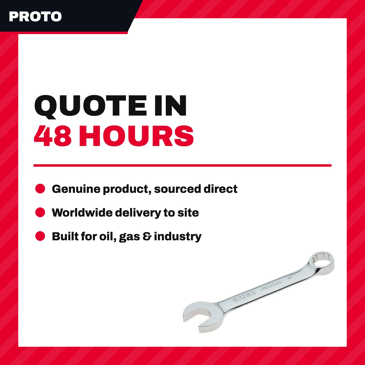 Proto 6120 – Wrench Box & Open End – 10-15 Deg Offset Type, 5/8 In