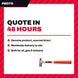 Proto J1308PD – Hammer – Machinists Type, Style Ball Peen