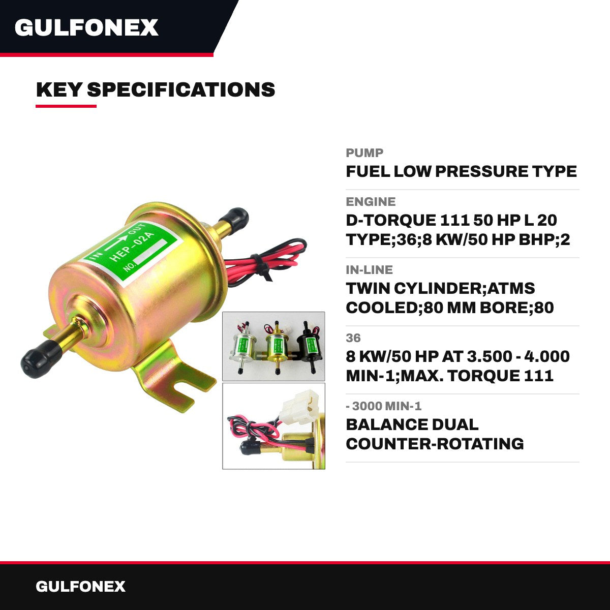 Pump – Fuel Low Pressure Type