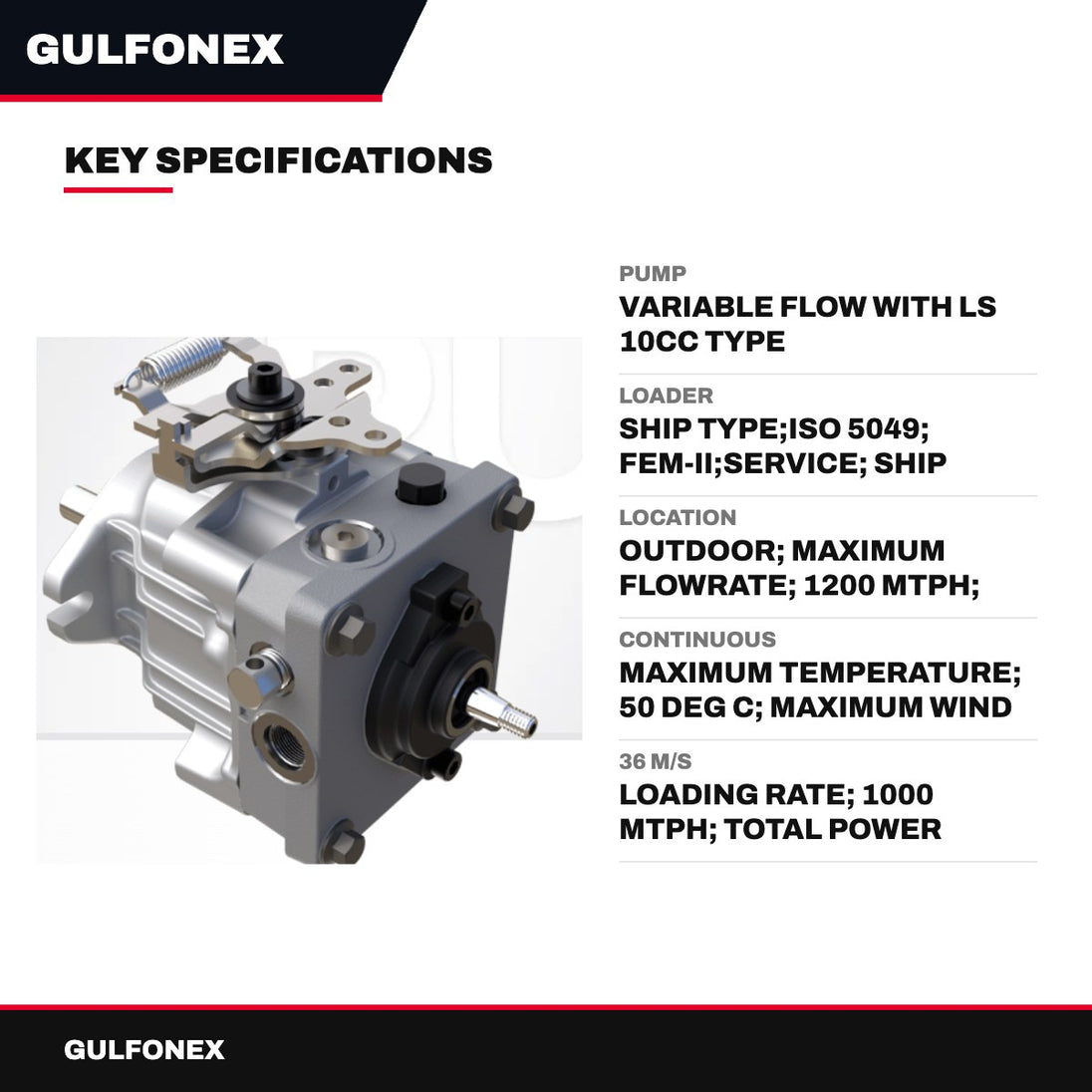 Pump – Variable Flow With Ls 10Cc Type