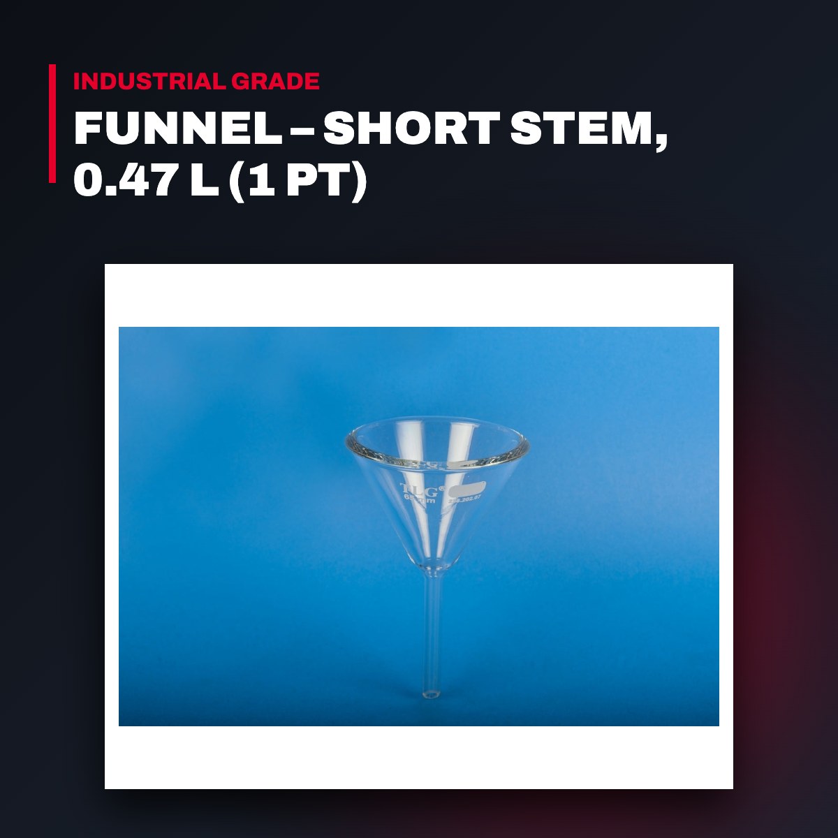 Purolator Products – Funnel, Short Stem, 0.47 L (1 Pt)