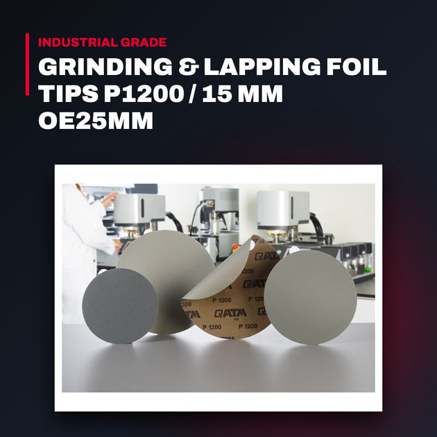 Qatm 92008559 – Grinding & Lapping Foil Tips P1200 / 15 Mm Oe25Mm