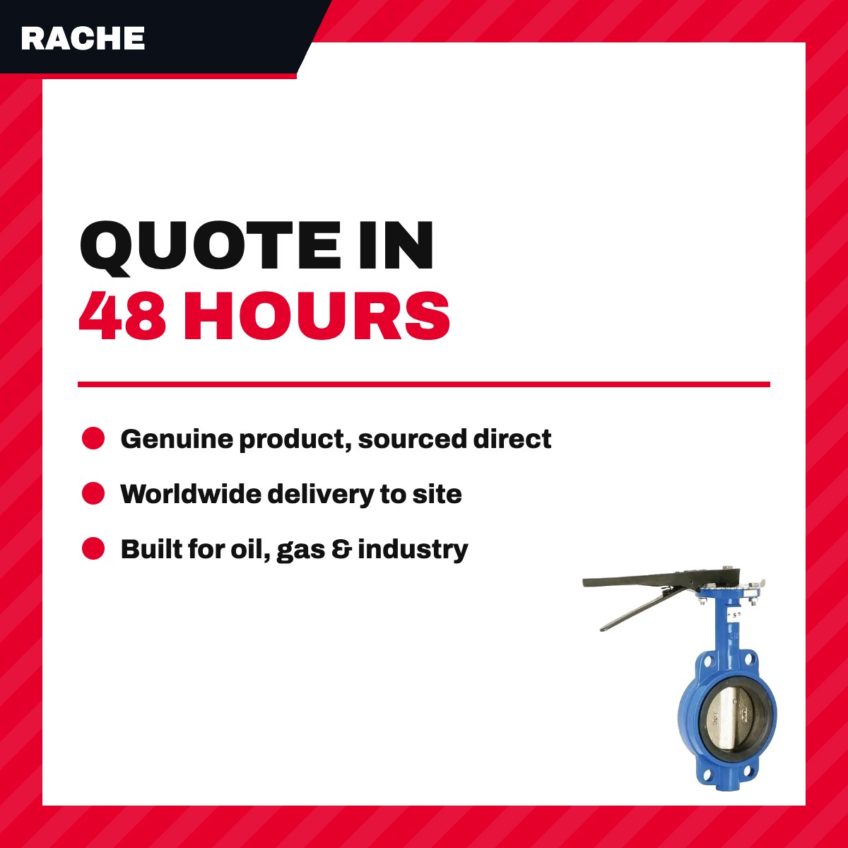 Rache OTHERS – 5-Inch Butterfly Valve - Gear Operated - Wafer Type – Face To Face-50Mm