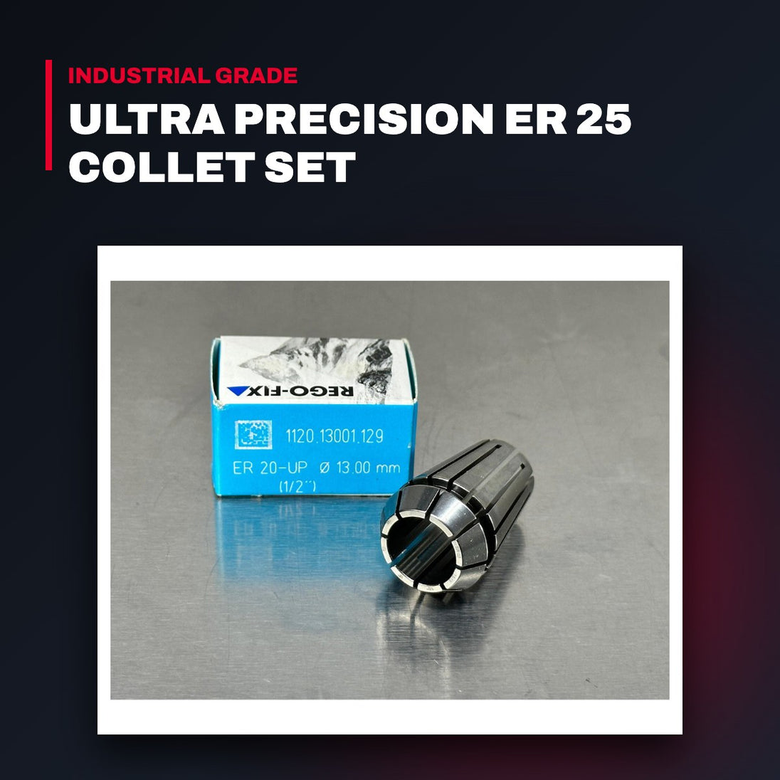 Rego-Fix 1120.00001 /1125.00001 – Ultra Precision Er 25 Collet Set