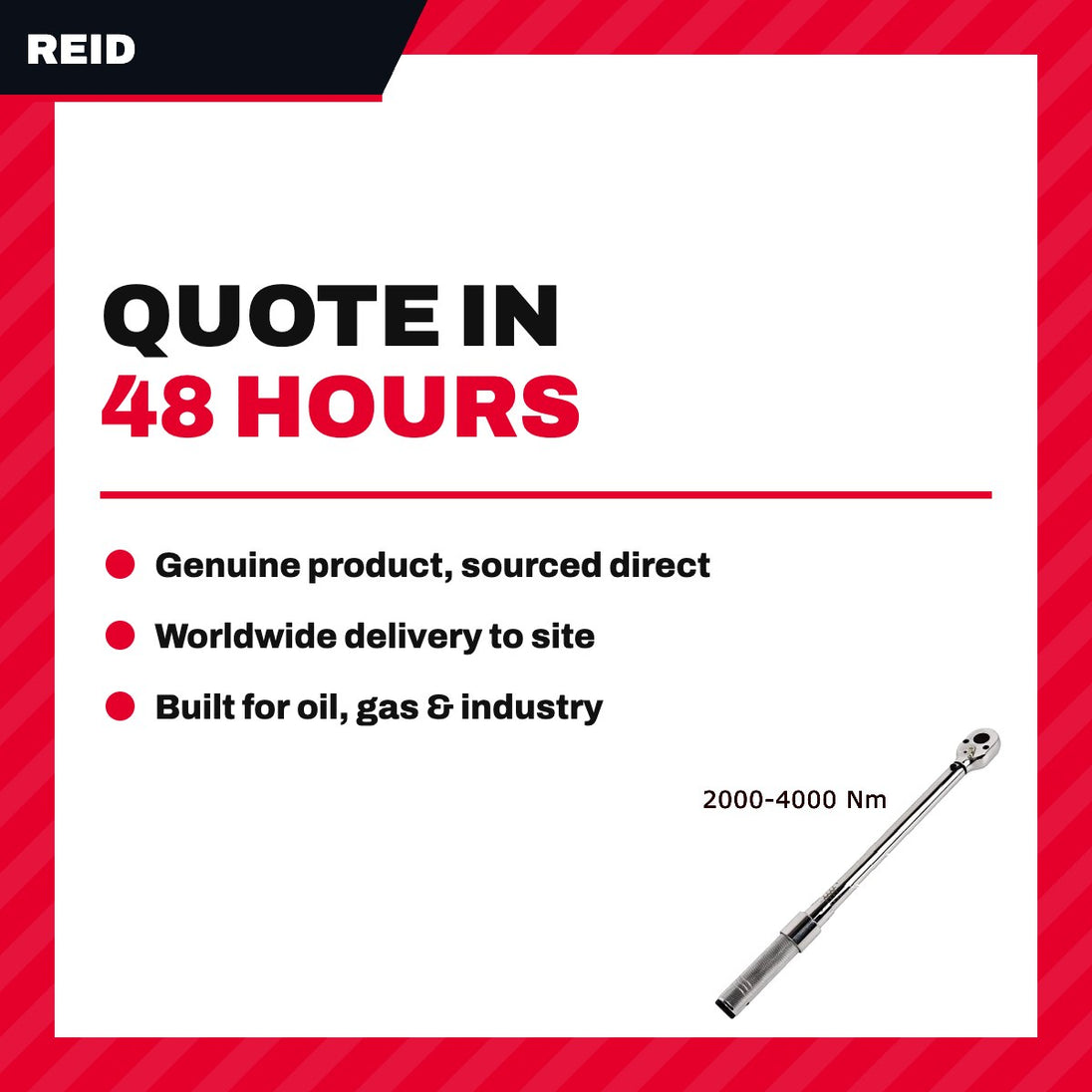 Reid OTHERS – Wrench Torque – 1200 - 4000 Nm Torque, 1 Drive