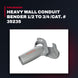 RIDGID 35235 – Heavy Wall Conduit Bender 1/2 To 3/4 /Cat. # 35235
