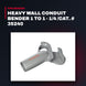 RIDGID 35240 – Heavy Wall Conduit Bender 1 To 1 - 1/4 /Cat. # 35240