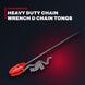 Ridgid Heavy Duty Chain Wrench & Chain Tongs