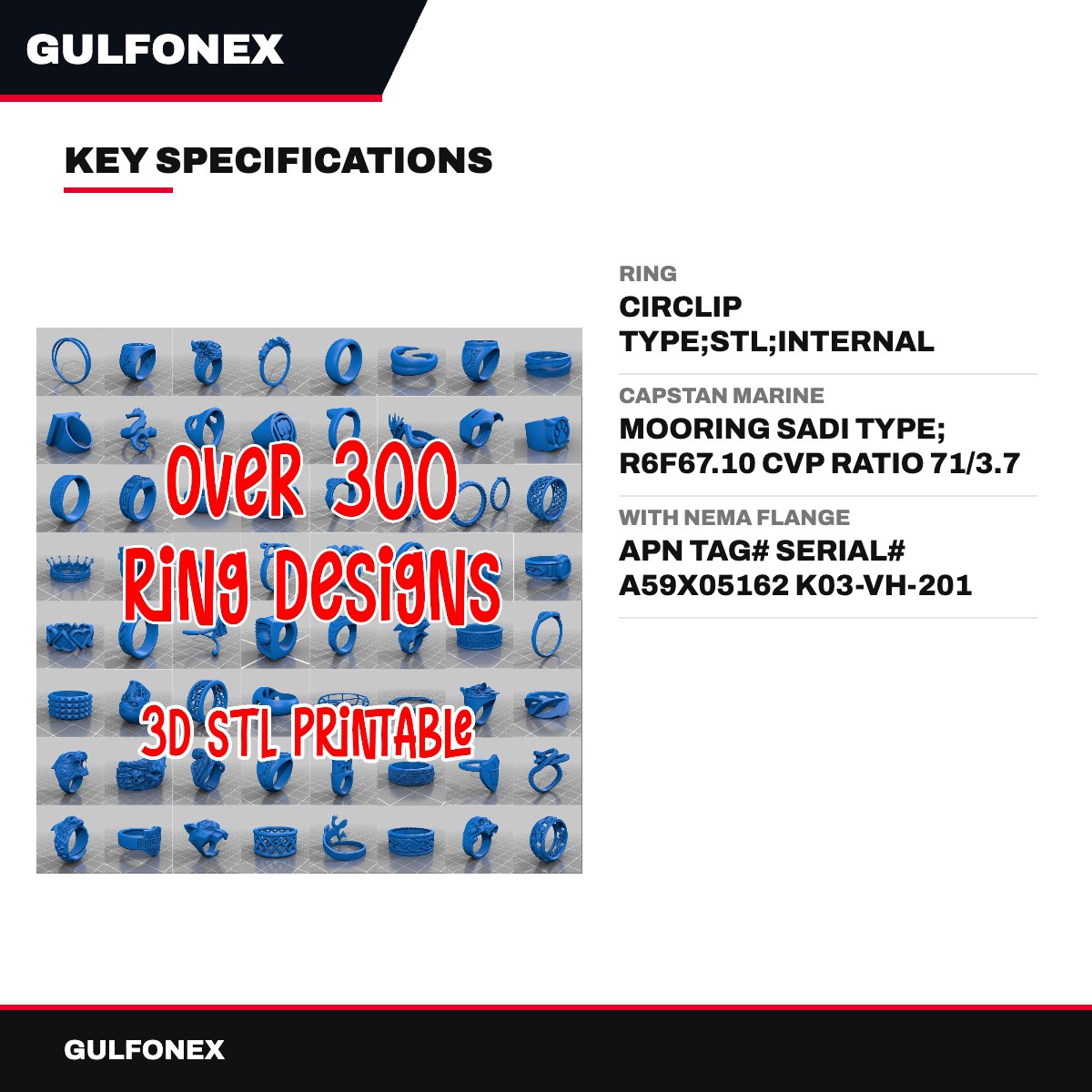 Ring – Circlip Type, Stl