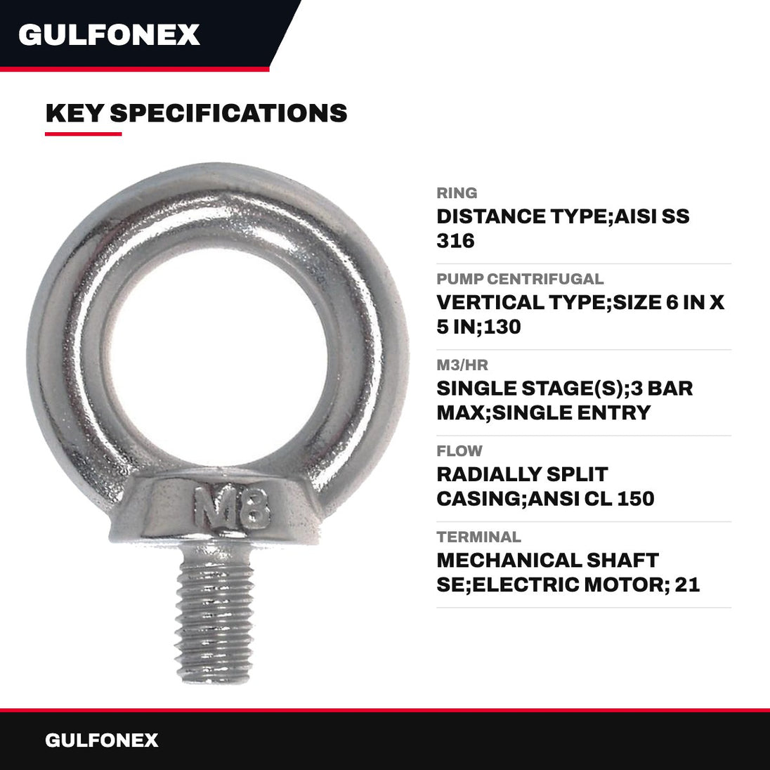 Ring – Distance Type, Aisi Ss 316