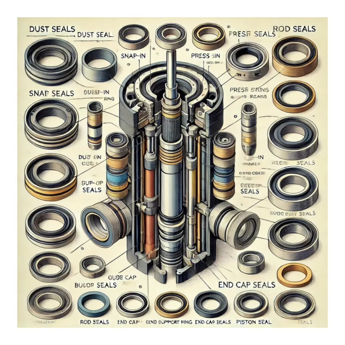 Ring – Oil Seal Type, Distance Bush