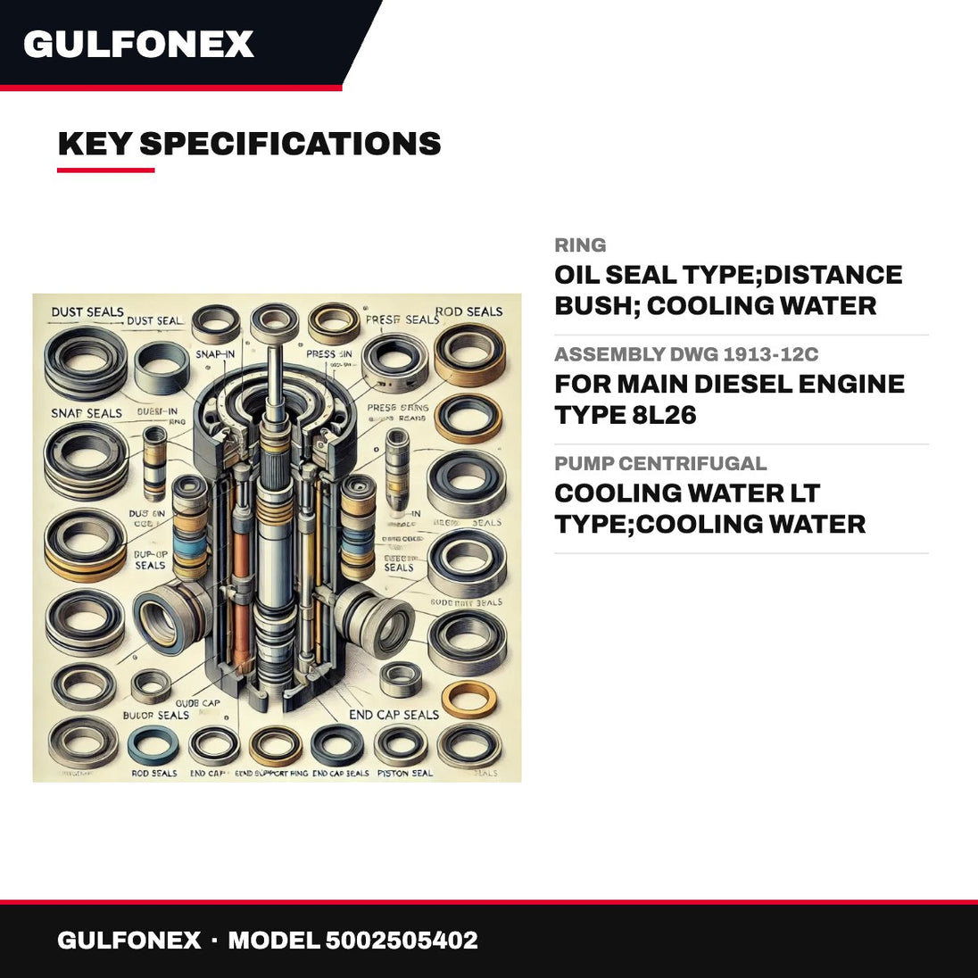 Ring – Oil Seal Type, Distance Bush