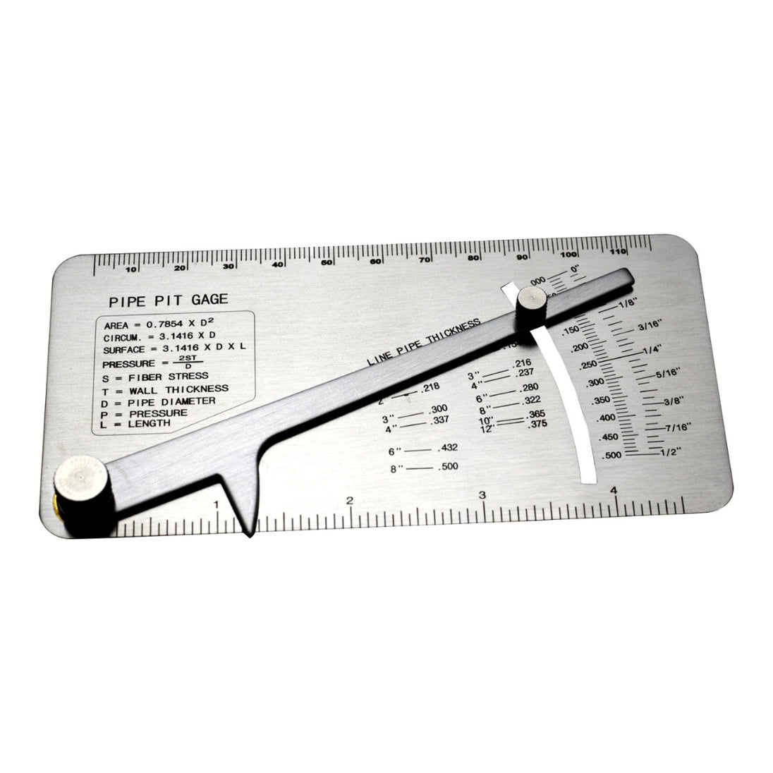 Riverweld B0DH21ZN3M – Gage Pipe Pit Gauge Metric