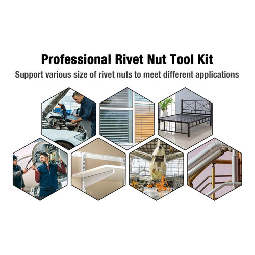 Rivet Nut Tool – 176Pcs Rivet Nut Assortment Kit