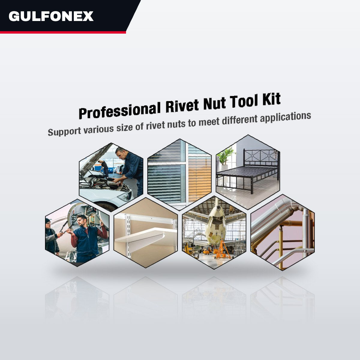Rivet Nut Tool – 176Pcs Rivet Nut Assortment Kit