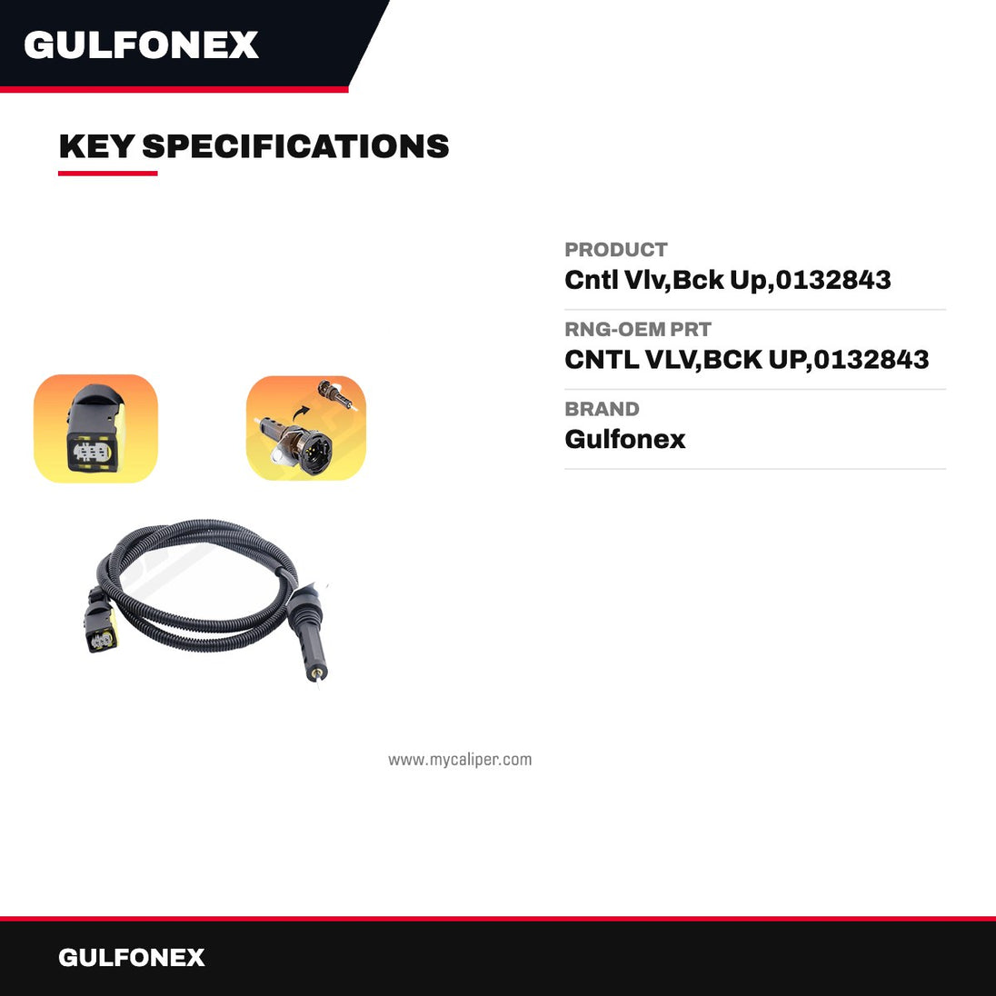 Rng-Oem Prt – Cntl Vlv,Bck Up,0132843
