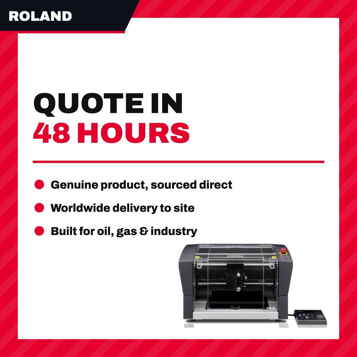Roland DE-3 – Automatic Engraving Machine