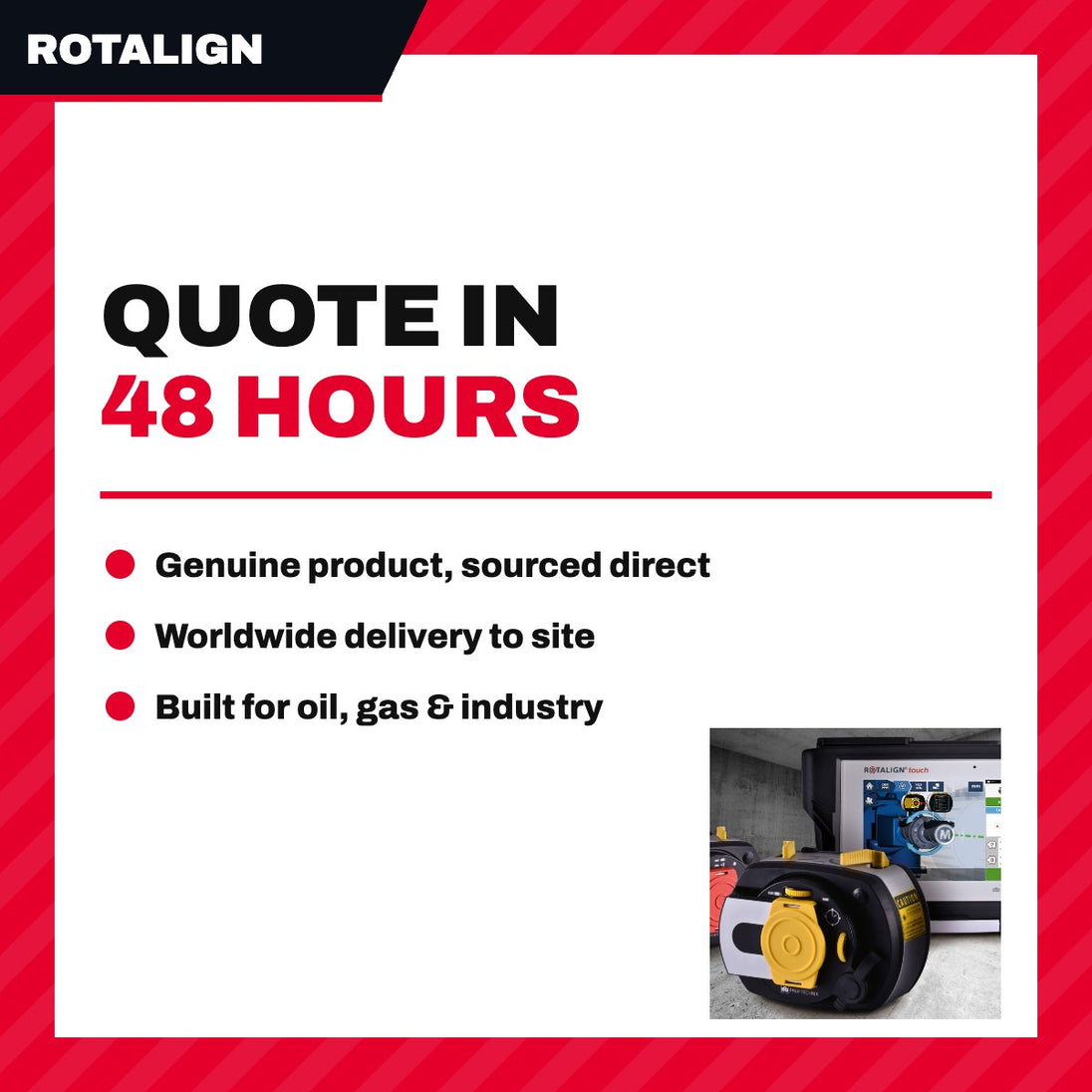 Rotalign ALI 53.003-OP.ROW.ST – Rotalign Touch Laser Shaft Alignment System