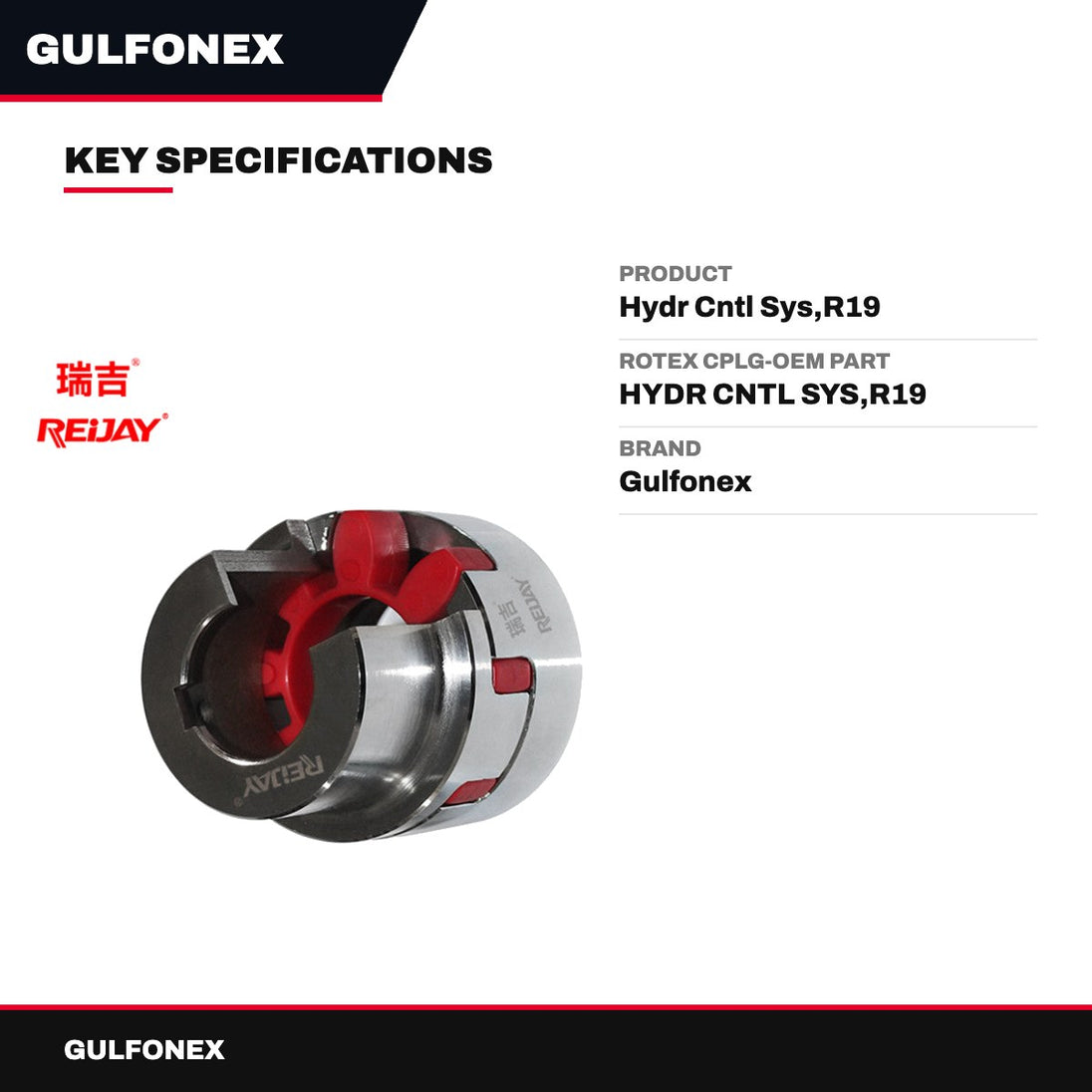 Rotex Cplg-Oem Part – Hydr Cntl Sys,R19