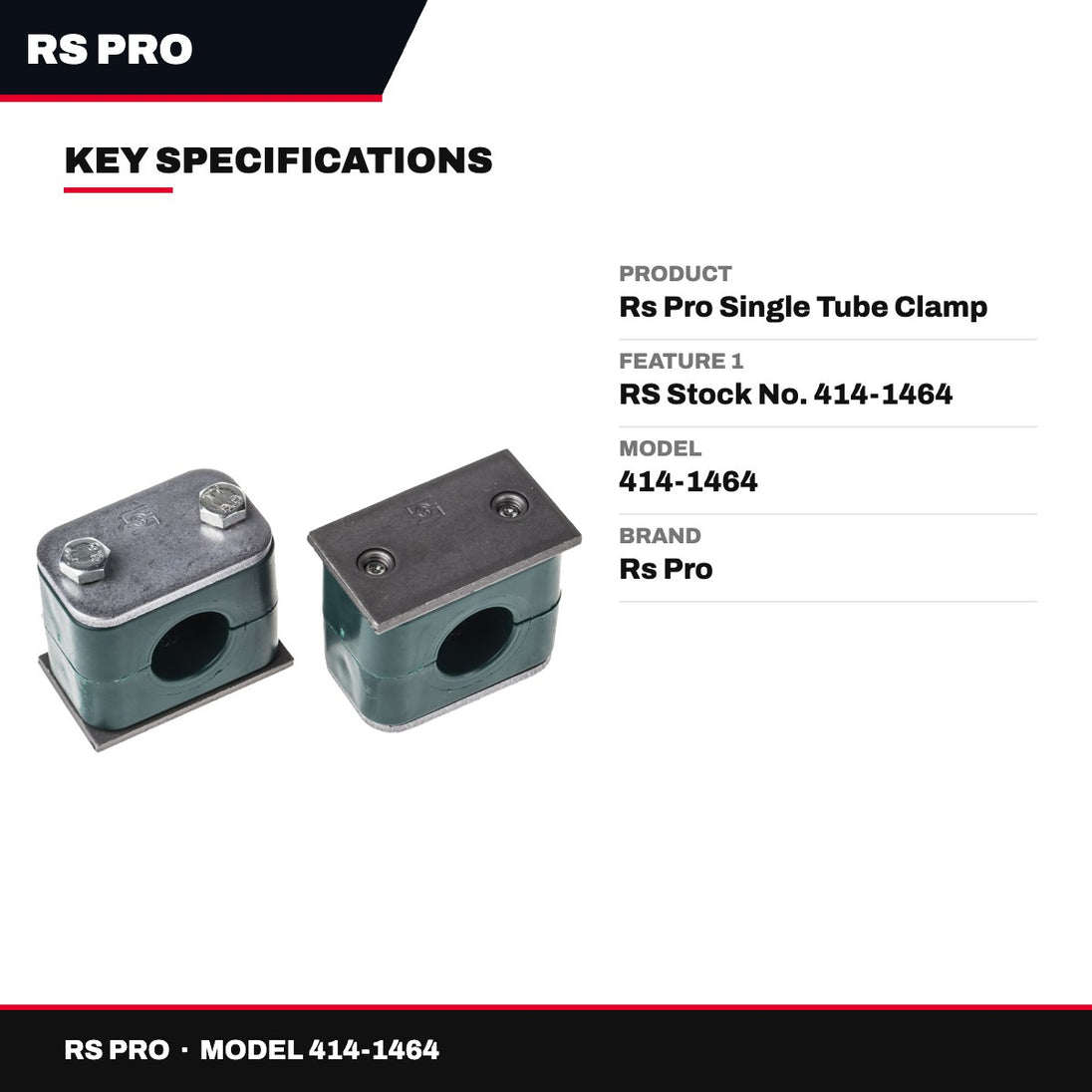 Rs Pro 414-1464 – Rs Pro Single Tube Clamp