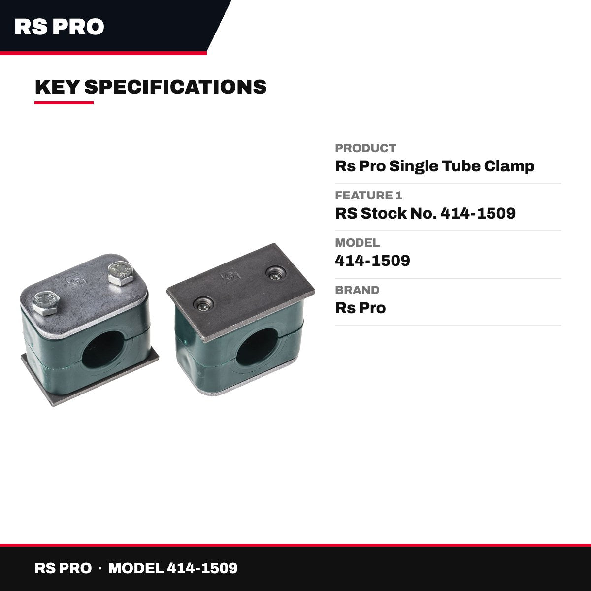 Rs Pro 414-1509 – Rs Pro Single Tube Clamp