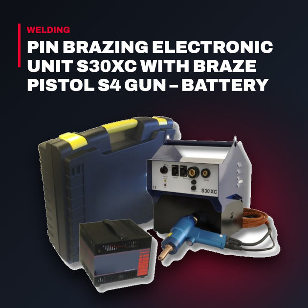 Safetrack 9308CP – Pin Brazing Electronic Unit S30Xc With Braze Pistol S4 Gun – Battery Case, Battery 36V Dc