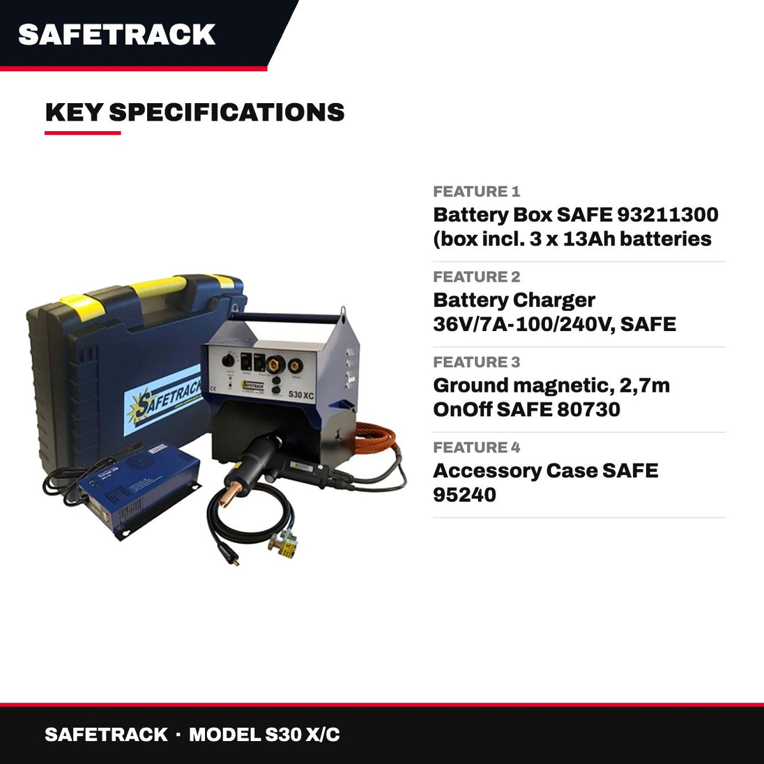 Safetrack S30 X/C – Pin Brazing Unit with S4 Auto Gun