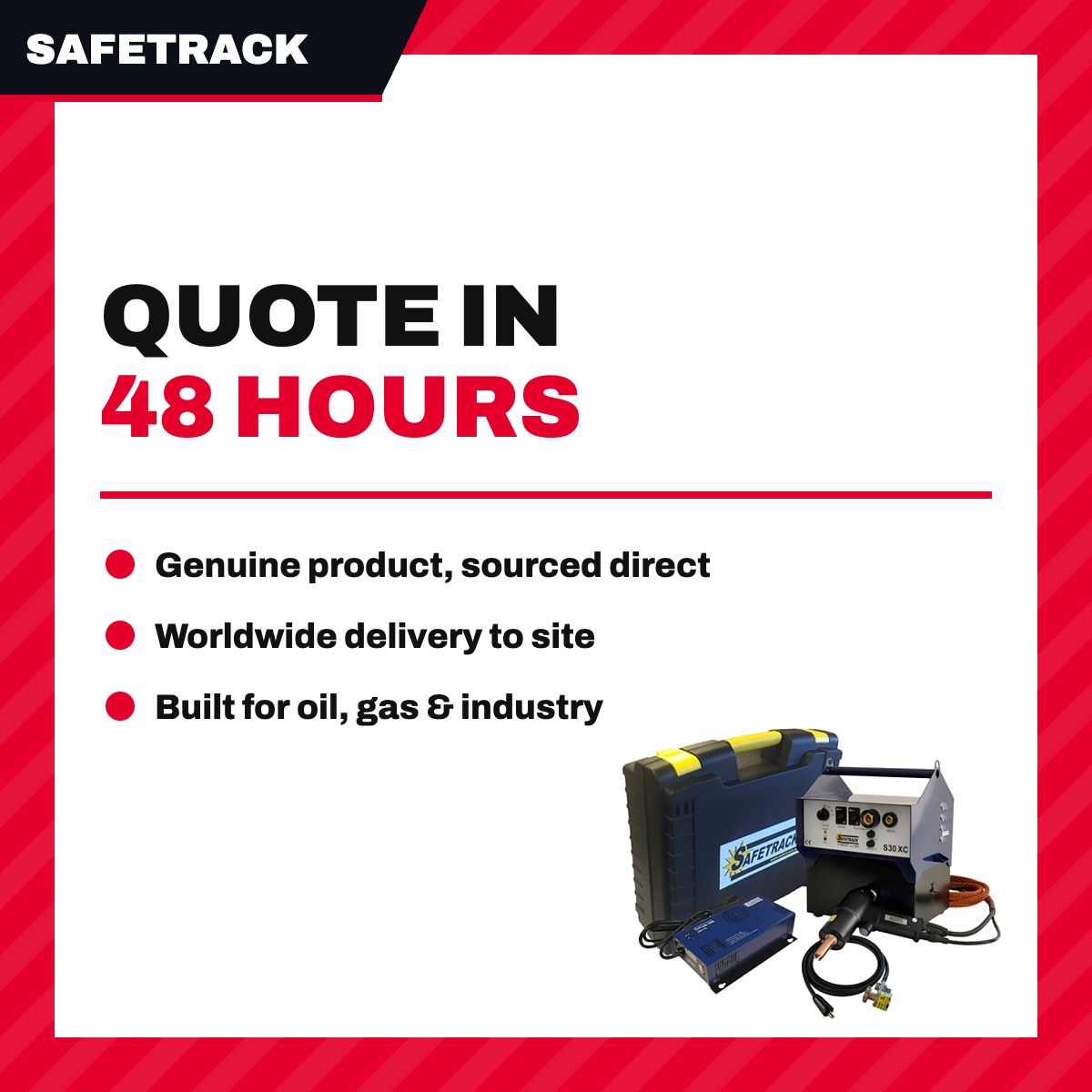 Safetrack S30 X/C – Pin Brazing Unit with S4 Auto Gun