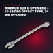 Sandvik 1952M – Wrench Box & Open End – 10-15 Deg Offset Type, 24 Mm Opening