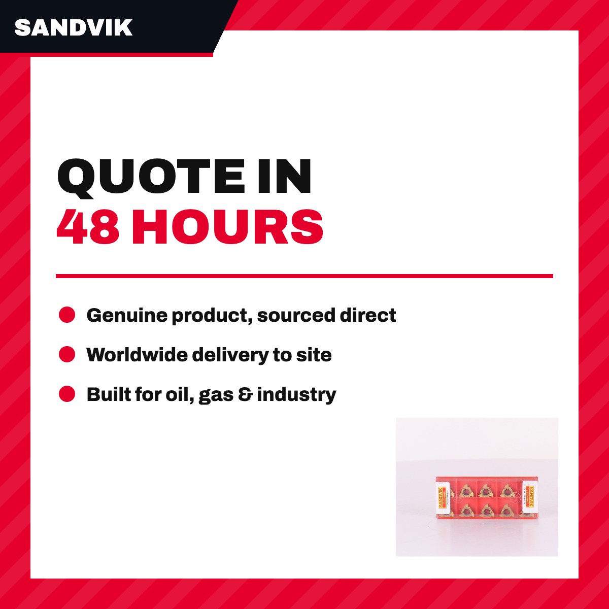 Sandvik 266RG-16VM01A002M – Insert – Toolholder