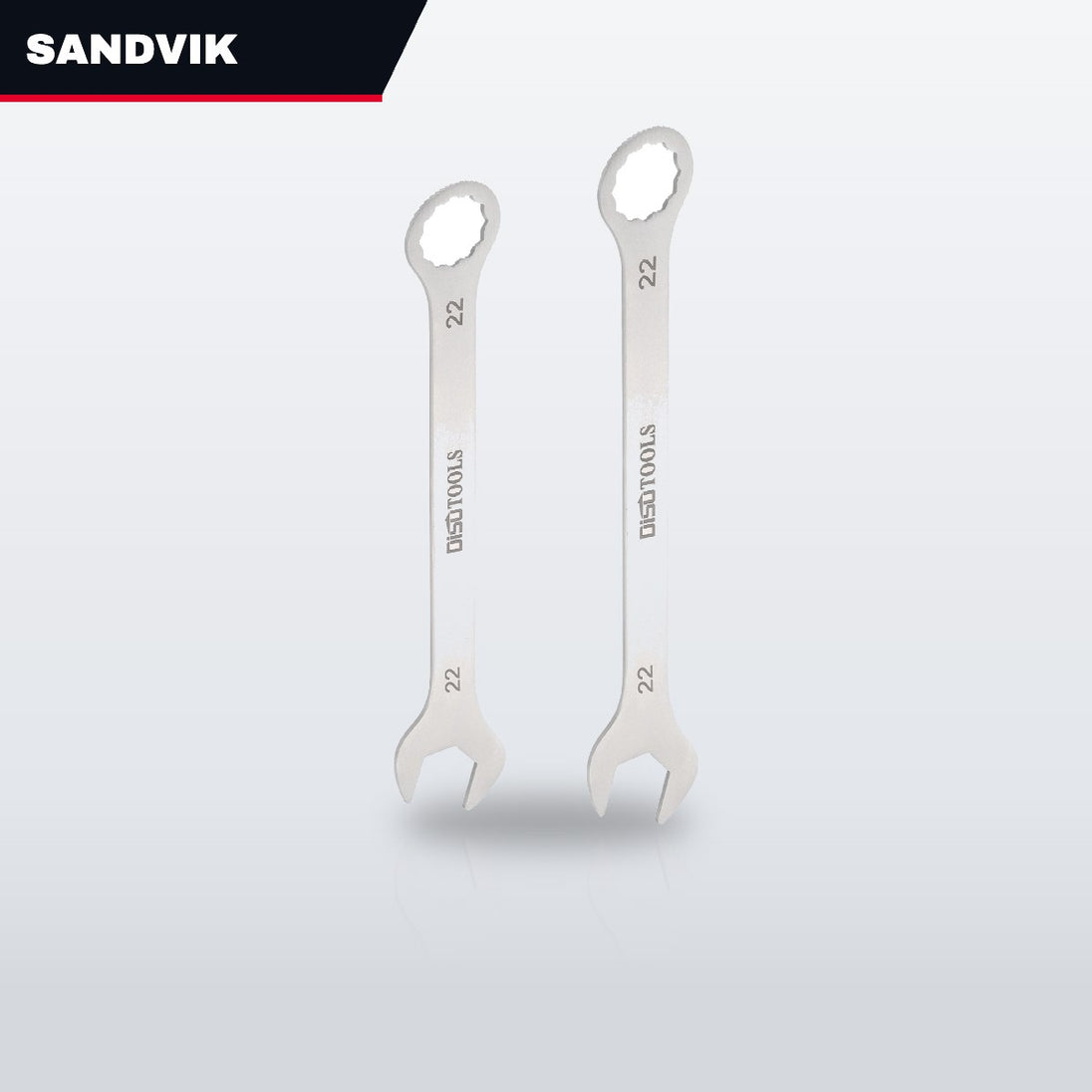 Sandvik 4020LM – Wrench Box & Open End – 15 Deg Offset Box & 22.5 Deg Angle Open