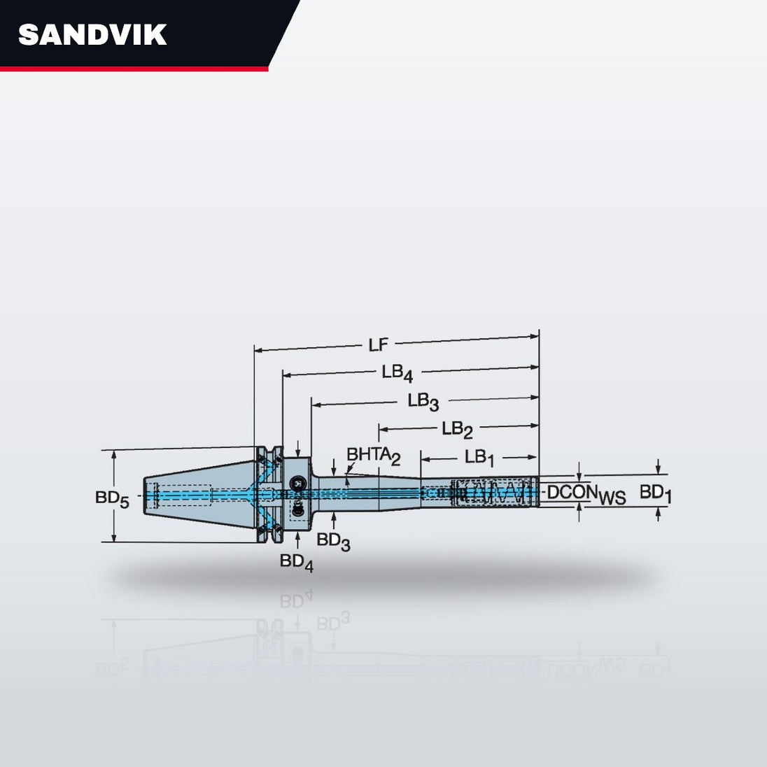 Sandvik 930-IB40-P-12-188 – Big-Plus Iso To Corochuck® 930