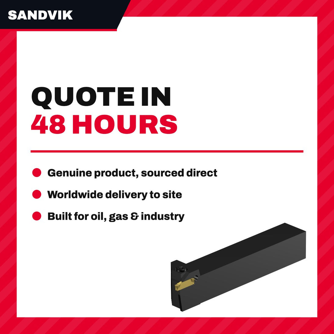 Sandvik RF123G07-2525C – Insert – Toolholder